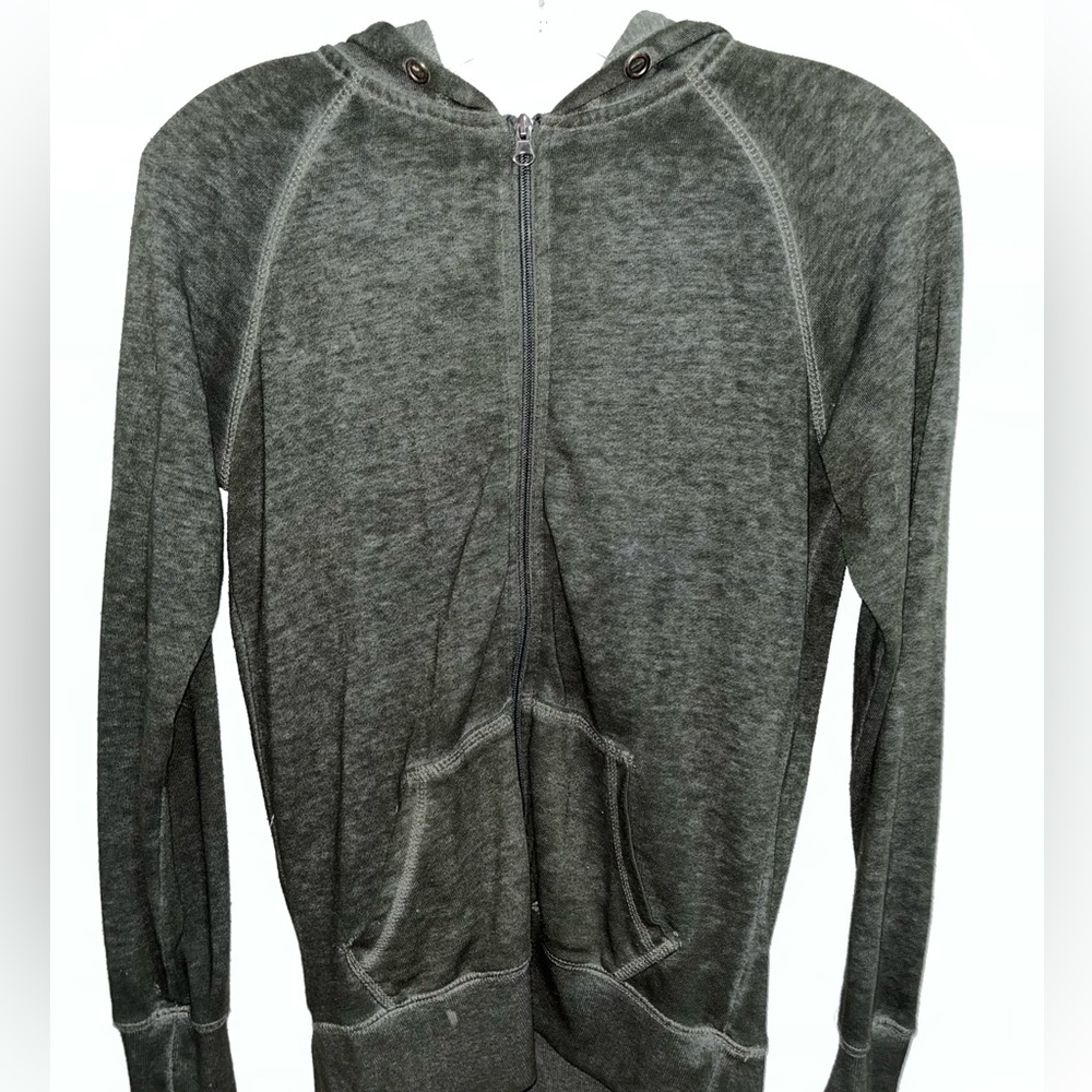 Green casual zip up size xs